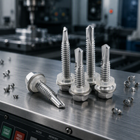 Drill Tail Screw Hexagon Self-tapping Screw M5.5 Self-drilling Screw Color Steel Tile Dovetail Wire Nail