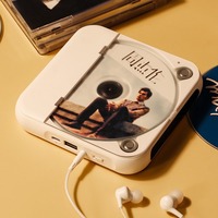 Lecteur CD portable original Walkman avec haut-parleur, écran LCD, lecture USB, connecteur 3,5 mm et prise casque