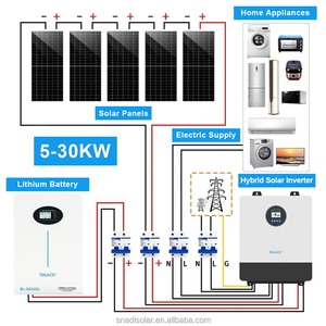 Kit Completo de Inversor Híbrido, Sistema Eléctrico de Autogeneración para el Hogar, UPS, Baterías de Litio de 5kw para Sistema Eléctrico Solar Fotovoltaico de 10kw - Product Image 3