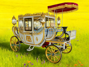 Carruaje Eléctrico Turístico Económico 2025, Carruaje sin Caballos para Bodas Reales, Triciclo Eléctrico Turístico Real - Product Image 4