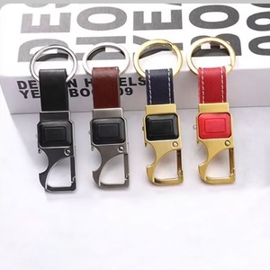 พวงกุญแจไฟฉาย LED ขายส่ง พวงกุญแจหนังโลหะ 3 มิติ สั่งทำได้ พิมพ์โลโก้แบรนด์ สำหรับรถยนต์ - Product Image 2