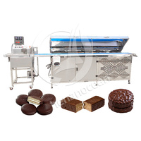OCENA Fraise Dip Petite barre d'enrobage Chocolat Enrobe Machine avec refroidissement