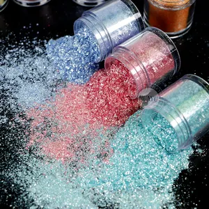 Fiocchi di Mica di perle luccicanti all'ingrosso per vernici per Nail Art pigmenti metallici in resina epossidica Glitter Mica Flakes
