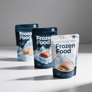 कस्टम बैग ज़िप्लॉक फूड पैकेजिंग पन्नी प्लास्टिक के साथ खड़े पाउच पैक पैकिंग - Product Image 2