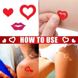 Adesivi Impermeabili Personalizzati in Vinile per Abbronzatura, Logo <span class=keywords><strong>Coniglietto</strong></span>, Adesivi Sagomati a Cuore per Lettini Solari, Spiaggia, Arte Corporea - Product Image 6