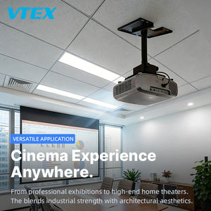 Support de projecteur pour <span class=keywords><strong>plafond</strong></span> incliné, cadre de montage professionnel robuste, capacité de 50 kg, réglage précis, longueur réglable de 150 à 1040 mm - Product Image 2