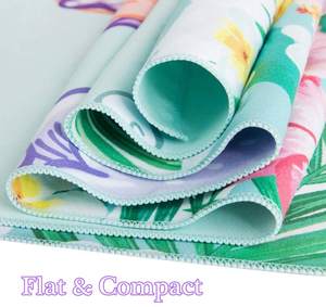 Serviette de plage en microfibre d'été personnalisée à séchage rapide sans sable recyclé avec logo imprimé par sublimation multi-usage pour salle de sport à la piscine - Product Image 6