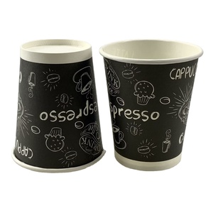 Anqing Paper Cup Eco-friendly Disposable Single Wall Printed Coffee Paper CupS Food Packing Anhui Paper Factory Supplier