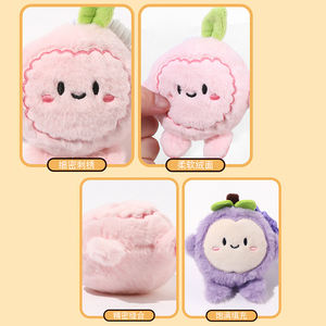 Groothandel Relatiegeschenken Tas Bedels Klein Ontwerp Kawaii Zacht Mini Knuffel Custom Pluche Sleutelhanger - Product Image 2