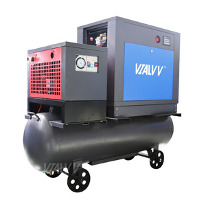 Kurutma makinesi düşük gürültü Vailvv 7.5kw 10hp sıvı kristal ekran ile kuru entegre kombine vida hava kompresörü - Product Image 1