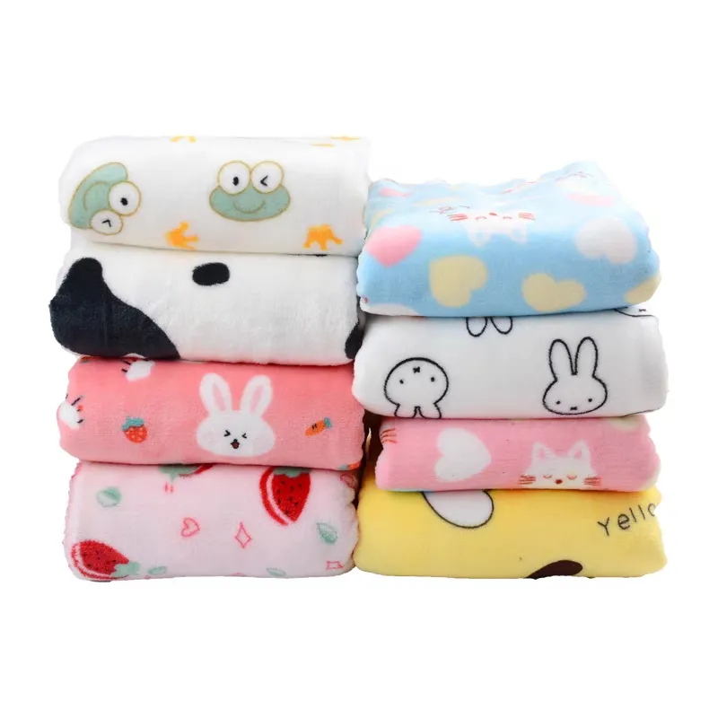 Custom Soft Multi Color Polyester Short Pile Plush Flannel Fleece Fabric For Blanket and Garments