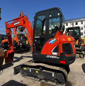 Excavatrice utilisée par bonne représentation Doosan DX60-9C 6 tonnes Japon de marque nouvelle arrivée basses heures avec du CE et l'EPA à vendre - Product Image 2