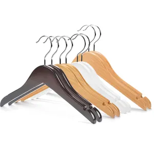XUNZE baby Wooden Hangers in Natural,White,Black,Cherry,Antique Color,Suit Clothes Hanger with Non Slip
