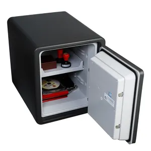 Safe Vault Steel Fire dan Waterproof Safe Home Fingerprint Mini Vault untuk Grosir (Abu-abu, Gray)