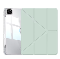Étui magnétique transparent en TPU anti-chute avec support réglable pour iPad Pro 11 pouces et iPad Air (24.8x18)