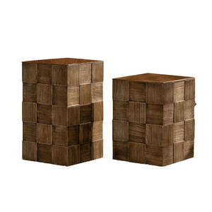 Solid Wood Coffee <b>Table</b> Wabi Sabi Style Living Room <b>Side</b> <b>Table</b> With Storage Corner <b>Table</b> Bedside <b>Table</b> For Homestay - Product Image 5