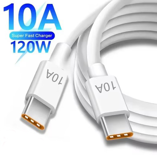 Hot Sale Type C to USB-C Cable 120W 10A Super Fast Charging for Mobile Phone Tablet iPad Universal USB C Quick Charger Cord