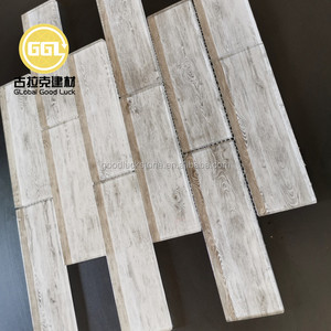 Carreaux <span class=keywords><strong>de</strong></span> mosaïque en verre effet bois blanc moderne, style <span class=keywords><strong>mini</strong></span>-briques pour la décoration des murs <span class=keywords><strong>de</strong></span> cuisine et des piscines <span class=keywords><strong>de</strong></span> spa - Product Image 6