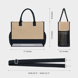 กระเป๋าโท้ทลำลองแบบฟรีไซส์ สำหรับเดินทางค้างคืน ท่องเที่ยวช่วงสุดสัปดาห์ วันหยุดพักผ่อน ของขวัญส่วนตัวสำหรับเพื่อน ของขวัญวันเกิดสำหรับเธอ - Product Image 2