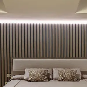KASARO Akupanel Wooden Slat Acoustic Mdf 3d Wall Decor Interior Acoustic Wood Panels