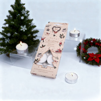 Ensemble de bougies parfumées en cire de paraffine décoratives pour les fêtes, Noël, la Saint-Valentin, Diwali, Pâques, parfum longue durée, faites à la main