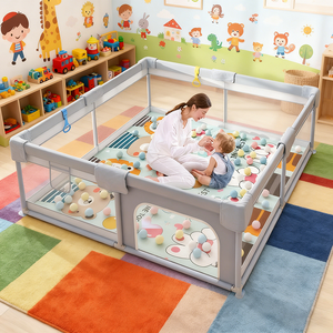 <span class=keywords><strong>Parc</strong></span> pour <span class=keywords><strong>bébé</strong></span> facile à assembler et à plier pour la sécurité des enfants, utilisé dans la chambre - Product Image 1