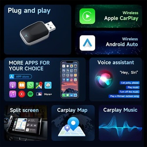 <span class=keywords><strong>Adaptateur</strong></span> CarPlay sans fil le plus populaire, clé USB filaire vers sans fil <span class=keywords><strong>pour</strong></span> voitures 2016+, or rose ou argent - Product Image 6