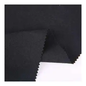Custom 260GSM 100% polyester microfiber plain dyed stretch twill woven fabric for shorts and pants
