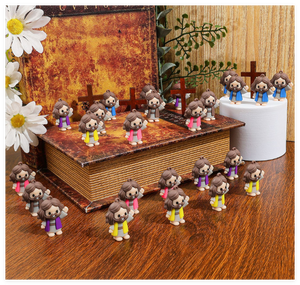 Figuras <span class=keywords><strong>de</strong></span> Jesús Pequeñas para Llavero, Recuerdos Religiosos para Fiestas, Muñecos <span class=keywords><strong>de</strong></span> Goma Suaves para Niños, Ideal para la Escuela Dominical - Product Image 2