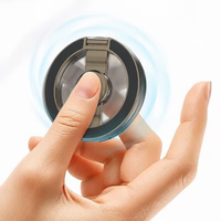 Support magnétique CNC pour Fidget Spinner, conception à double axe, triple pliage, rotation à 360 degrés, robuste et compact