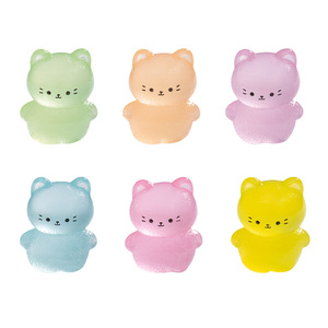 Figurine de chaton miniature en résine, dessin animé, décoration qui brille dans le noir, accessoire de bureau pour salon, paquet multi-pièces - Product Image 5