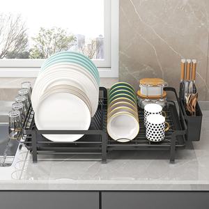 Monostrato di grande capacità espandibile posate stoviglie stendibiancheria da cucina scolapiatti stendino con portabicchieri - Product Image 4