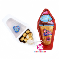 Enfants Snack En Forme De Crème Glacée Surprise Confiture De Chocolat Biscuit Boule Tasse Bonbons Jouet Croustillant Chocolat Au Lait Doux