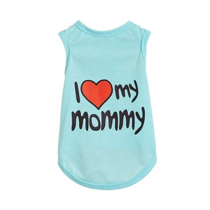 Venta al por Mayor de Ropa para Perros, Camiseta con la Frase 'I Love My Daddy, I Love My Mommy' para Perros <span class=keywords><strong>y</strong></span> Gatos, Disfraz para Cachorros Pequeños - Product Image 5