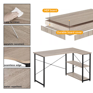 <span class=keywords><strong>โต๊ะ</strong></span><span class=keywords><strong>คอม</strong></span>พิวเตอร์ดีไซน์ทันสมัยสไตล์เรียบง่ายพร้อมชั้นวาง ขายส่งจากโรงงาน ราคาพิเศษ เหมาะสำหรับสำนักงาน ห้องนอน และการเรียน - Product Image 3