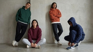 Hoodies unisexe à épaules tombantes 450g, coupe ample, col cheminée, coupe carrée, personnalisables - Product Image 2