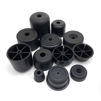 6mm Trou Dia Noir En Plastique Table Ronde Chaise Canapé Armoire Jambes Eindconus Eindkap Zwart 88x35x14mm Pieds De Meubles pour Canapé Jambes