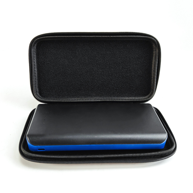 Wholesale EVA Hard Shell Bag Black PU Waterproof EVA Electronic Accessories Case Travel Small EVA Power Bank Case