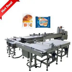 Industry Bakery Food Croissant Bread Stick Packing Machine For Cake Bread Packing Machine For Sandwiches