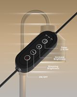 Lampe chauffe-bougie électrique à hauteur réglable avec 2 lampes incluses, minuterie et variateur d'intensité pour bougies en pot