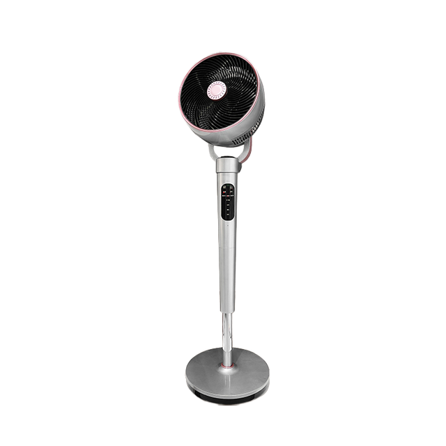 Intelligent Touch Screen Voice-controlled Circular Fan for Home Use. It Is a Large-powered Fan with Negative Ions and Low Noise.
