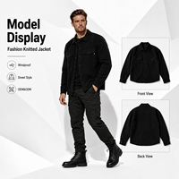Veste bomber cargo softshell imperméable et respirante pour homme, en laine écologique avec doublure polaire, teinte unie