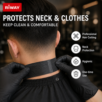 Bandes de protection jetables pour le cou, en papier, pour salons de coiffure et barbiers, fournitures écologiques OEM à marque privée