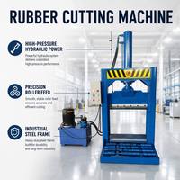 Machine professionnelle de découpe de balles de caoutchouc pour le recyclage des pneus et l'usine de traitement du caoutchouc récupéré