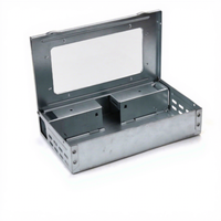 Piège à souris réutilisable en métal massif, station d'appât multi-captures avec fenêtre d'observation, dispositif professionnel de lutte contre les rongeurs
