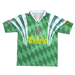 Maillot de football rétro personnalisé, sublimation, logo brodé, respirant, surdimensionné, ensemble maillot et short de football - Product Image 2