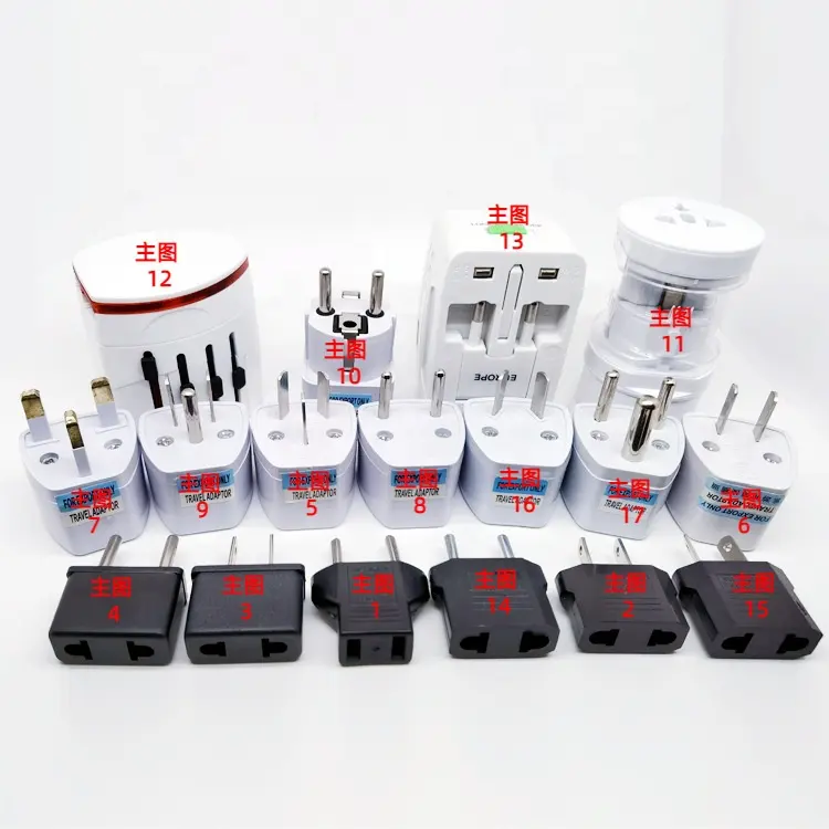 Power Plug Adapter Usa Us Eu Au Az Europe Ac Wall Power Plug Phone Travel Adapter