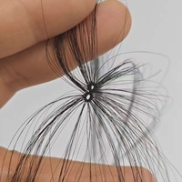 Nouvelles extensions capillaires entièrement faites à la main, micro 2 boucles, plumes, cheveux humains vierges Remy pour franges et pour combler les zones clairsemées