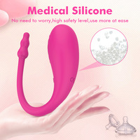 Vibromasseur portable contrôlé par application Vibromasseur oeuf en forme de U Massage par vibration sans fil pour femmes