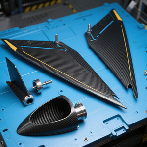 تصنيع المعدات الأصلية مخصص CNC بلاستيك خدمات تصنيع عالية الدقة مع 5-بمكونات سباقات السيارات - Product Image 1